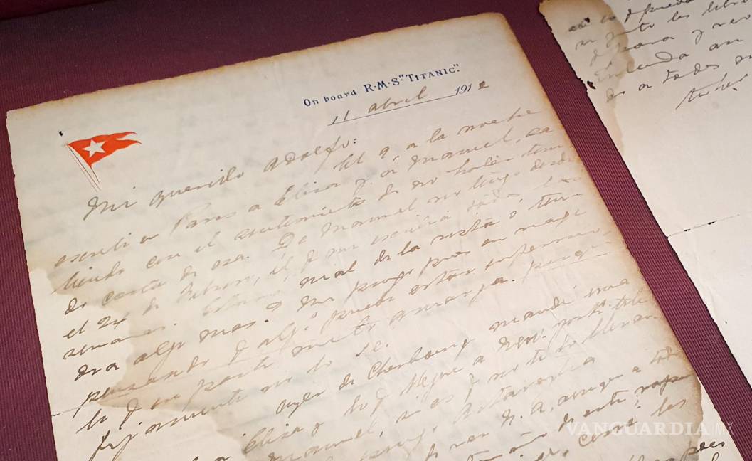$!El pasajero uruguayo envió desde Irlanda a su hermano esta carta el 11 de abril de 1912.