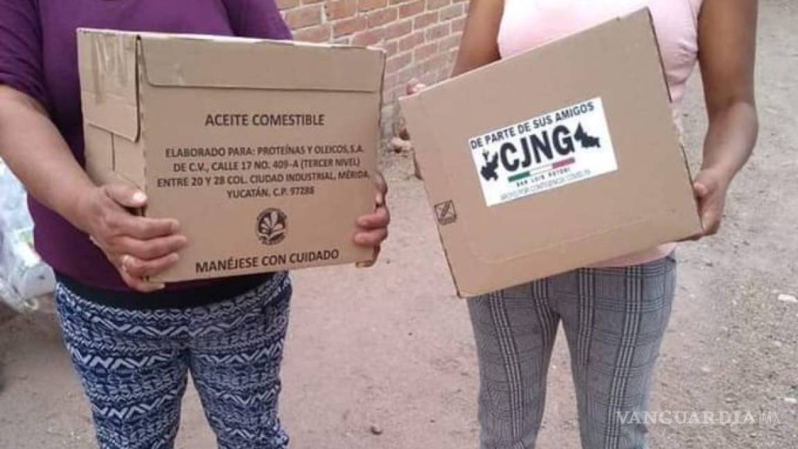 Cártel de Jalisco regala despensas por coronavirus, de parte de 'El Mencho'