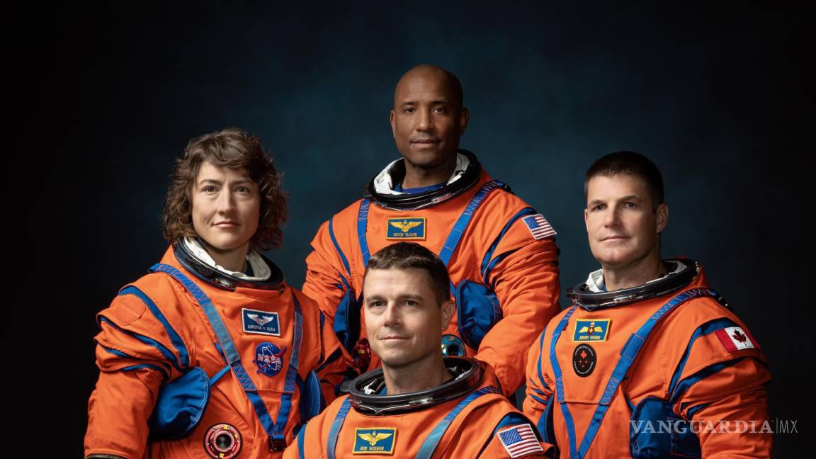 Después de 50 años, Christina Koch,Victor Glover, Jeremy Hansen, y Reid Wiseman regresarán a la Luna en la misión Artemis II