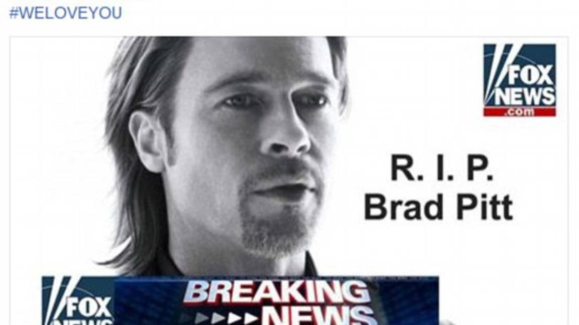 Brad Pitt se suicida, carnada para destruir celulares y computadoras