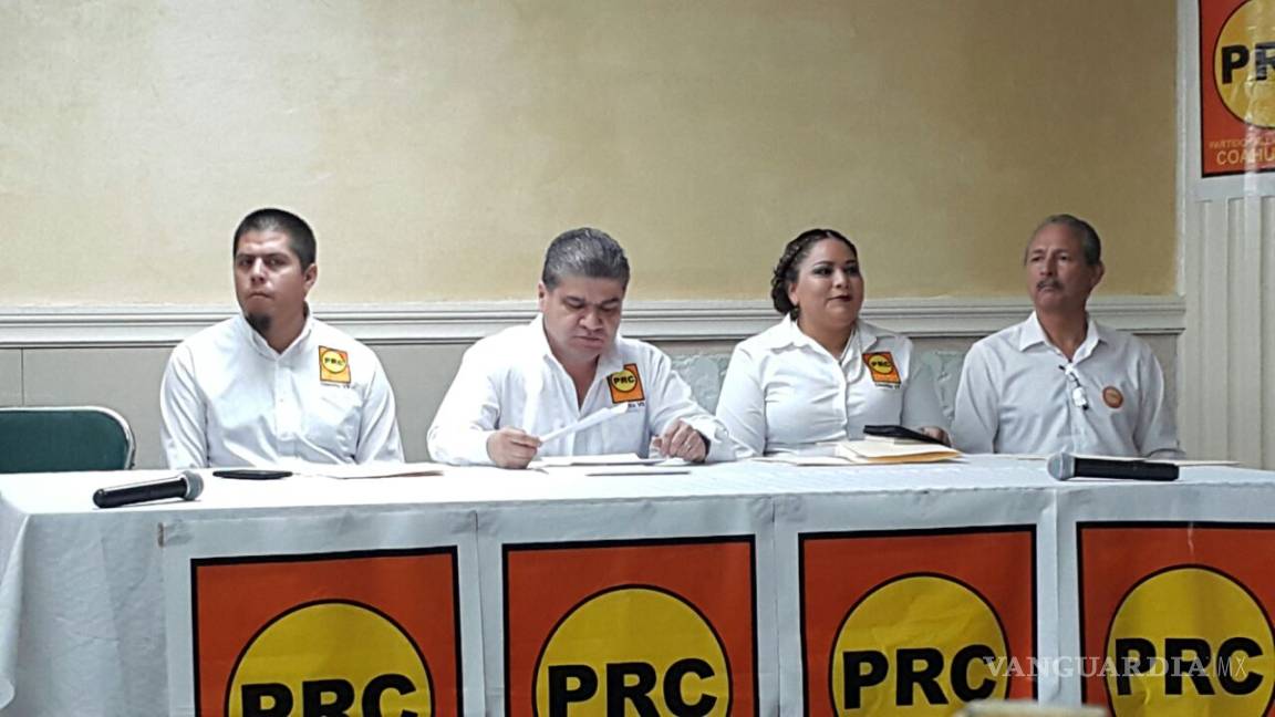 Protesta Riquelme como candidato a gobernador por el PRC