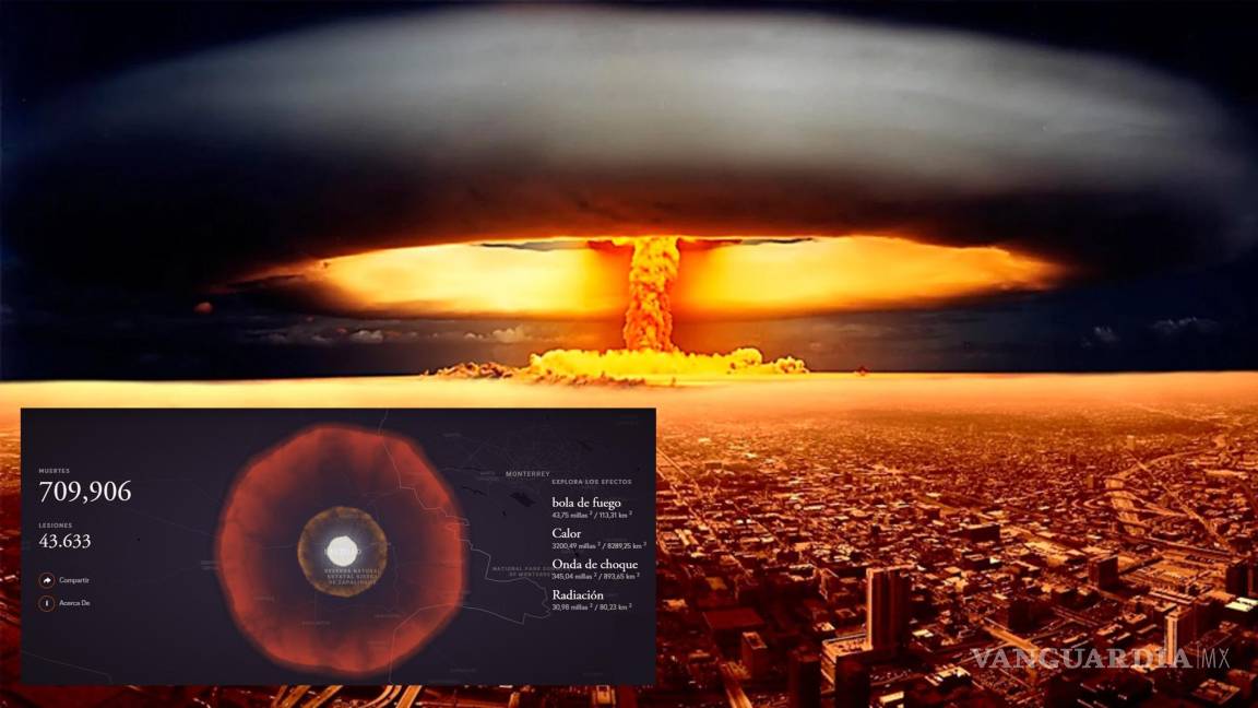 ¿Qué pasaría si una bomba nuclear explotara en tu ciudad?... estos serían los devastadores efectos (Simulador)