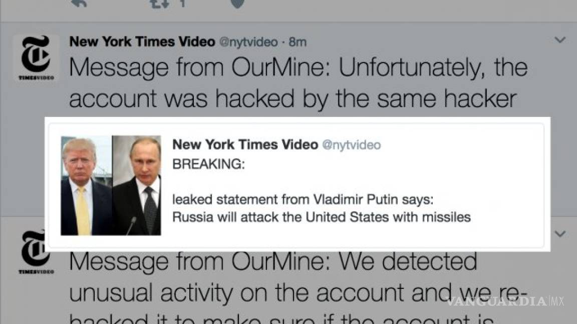 Cuenta de Twitter de The New York Times sufre ciberataque