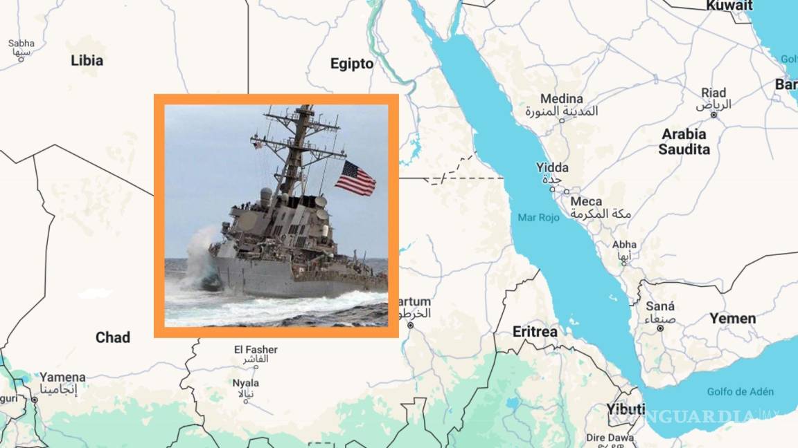 Buque de guerra de EUA fue atacado con misiles en el Mar Rojo