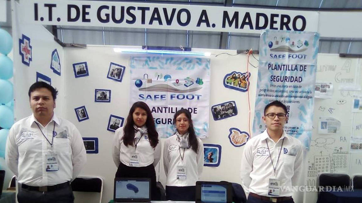 $!Crean alumnos mexicanos plantilla de calzado antisecuestros