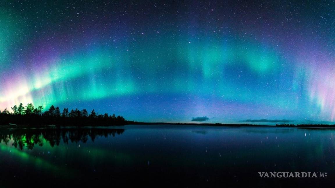 Así se ve una aurora boreal desde el espacio