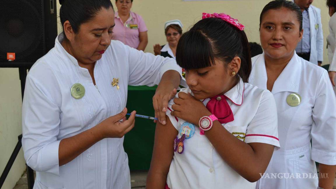 Vacunarán en Coahuila a 20 mil niñas contra el Virus del Papiloma Humano