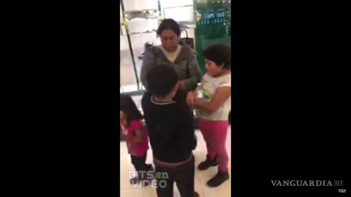 Discriminan a familia humilde en tienda departamental (Video)