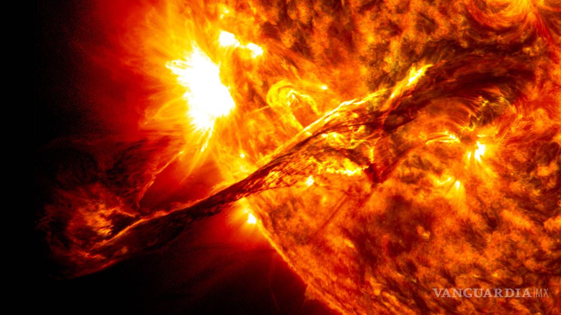 Un satélite de la NASA capta imágenes de una erupción solar
