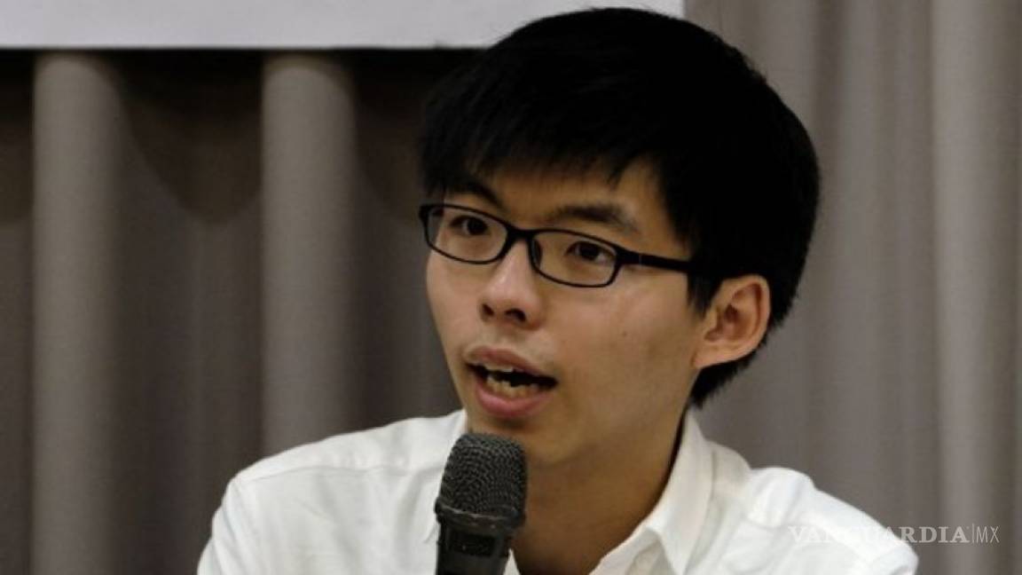 Líder estudiantil exige democracia en Hong Kong