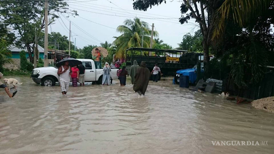 Lluvias provocan daños en mil 500 casas de Chetumal