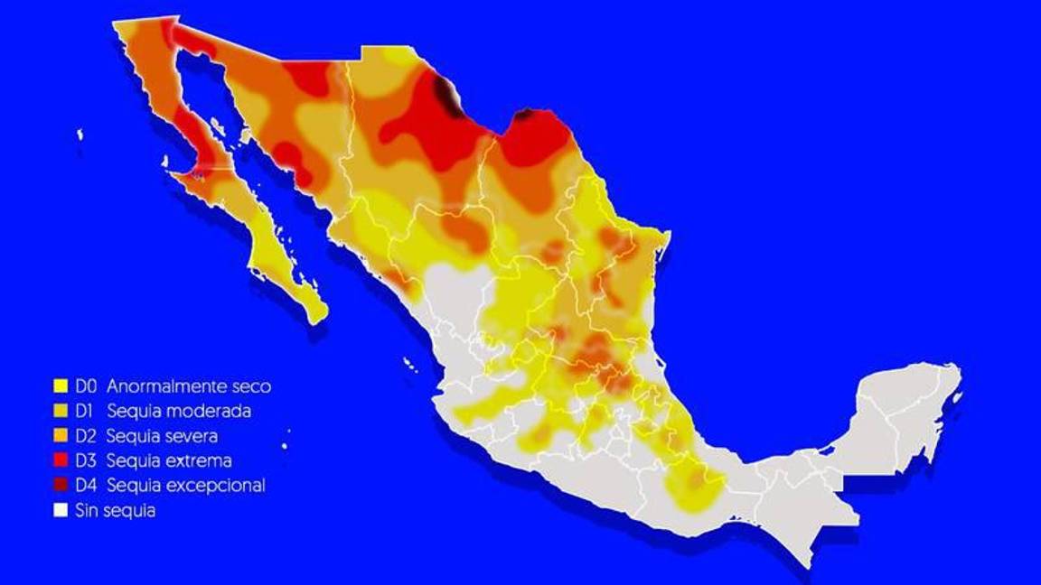 En plena canícula, Conagua declara emergencia por sequía severa en México; estos son los estados más afectados $!En plena canícula, Conagua declara emergencia por sequía severa en México; estos son los estados más afectados