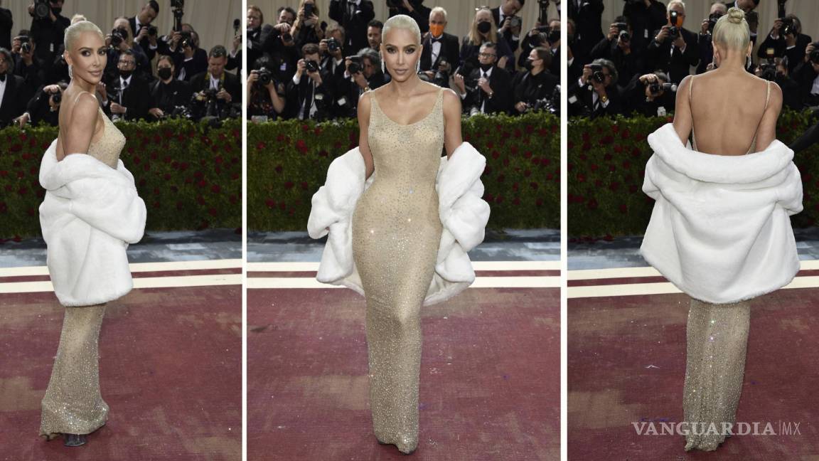 Kim Kardashian bajó 7 kilos para usar el vestido de Marilyn Monroe en la Met Gala 2022