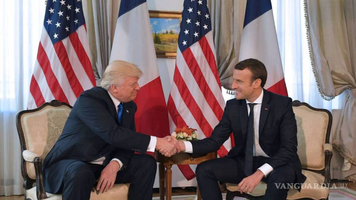 Macron dice que el tenso apretón de manos con Trump “no era inocente”