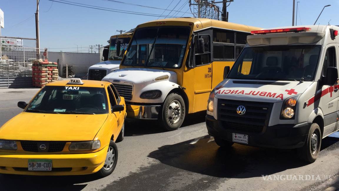 Taxista y cumbiero se enfrentan por choque en Saltillo