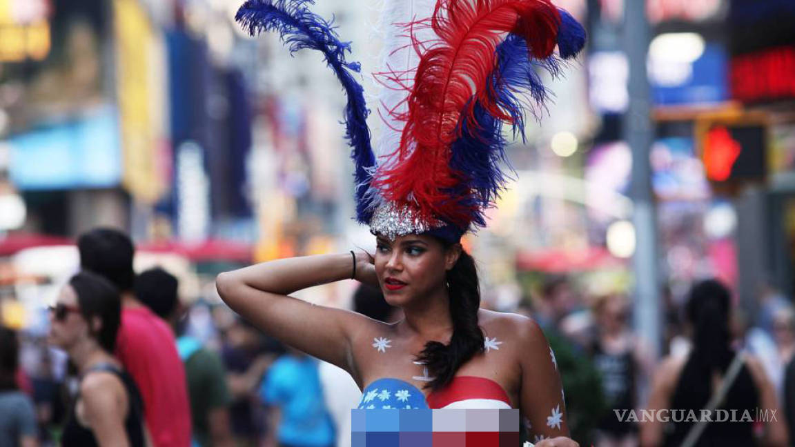 Las ‘desnudas’ de Times Square desatan la polémica