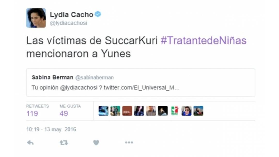 Lydia Cacho acusa a Miguel Ángel Yunes de pederasta