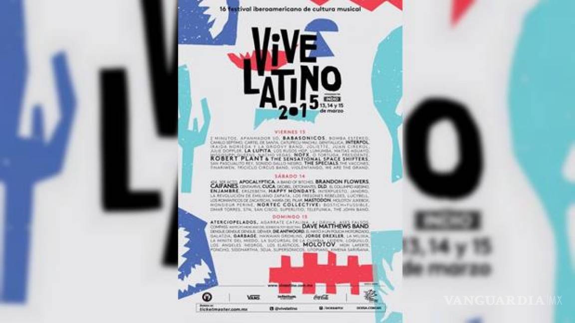 Revelan cartel del Vive Latino 2015
