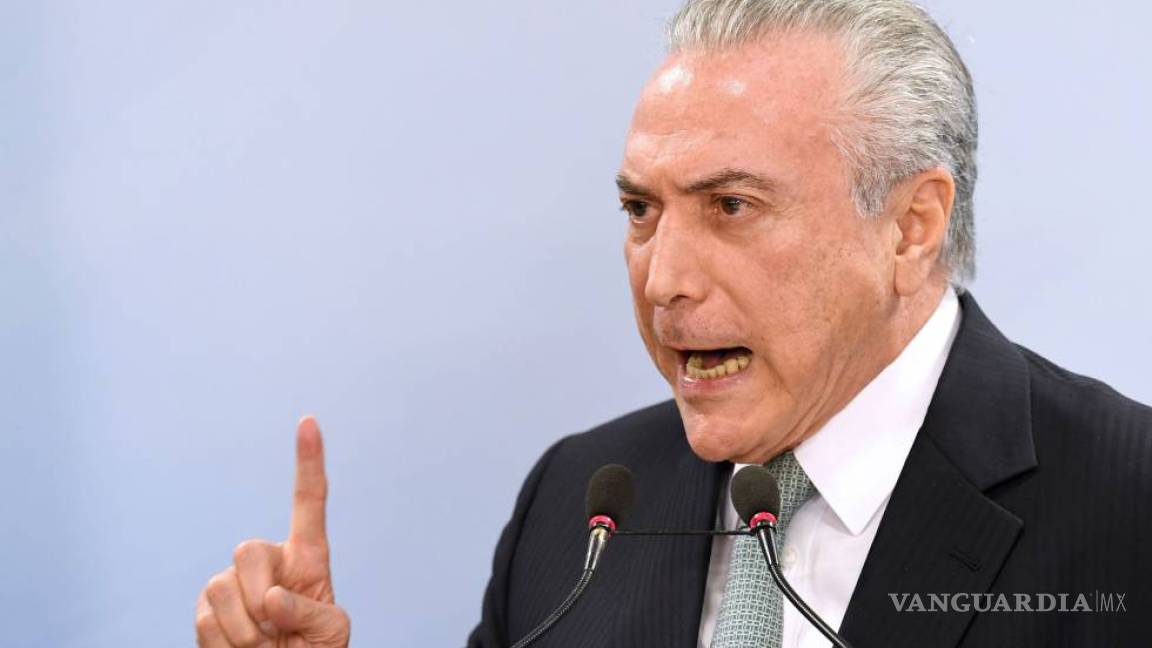 Acusan al presidente Temer de ser el mayor jefe mafioso de Brasil