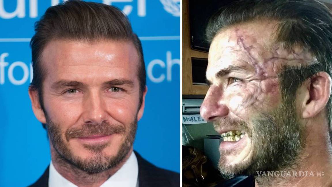 ¡David Beckham está desfigurado!