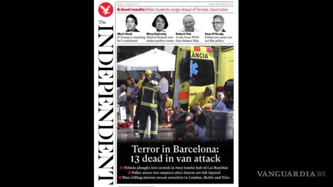Lamenta el mundo atentado en Barcelona