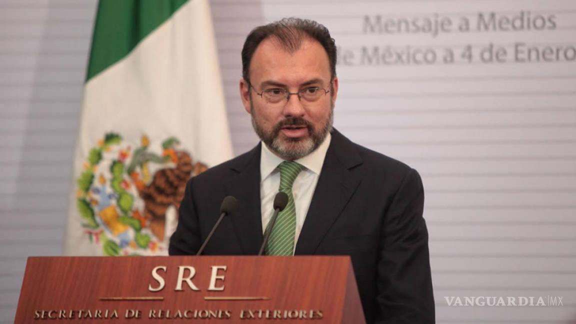 México está de pie y saldrá fortalecido de la catástrofe: Videgaray