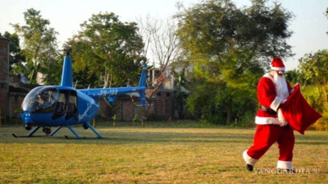 &quot;Papá Noel&quot; roba un helicóptero en Brasil