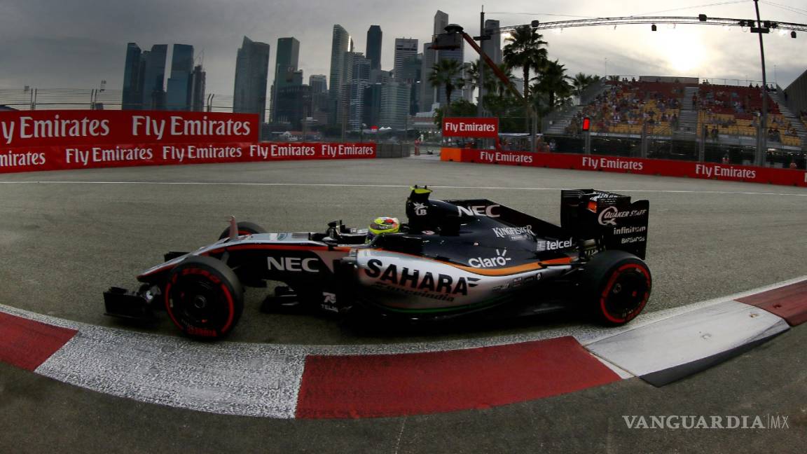 Rosberg gana en Singapur; Checo Pérez realiza espectacular remontada