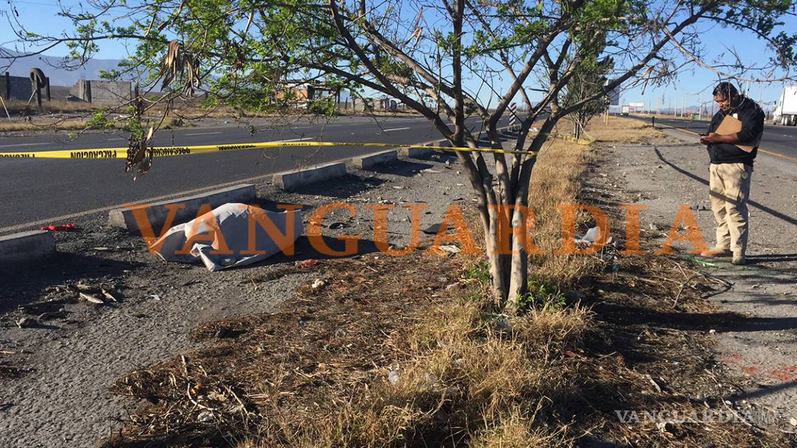 Fallece hombre aparentemente atropellado en la carretera Saltillo-Monterrey