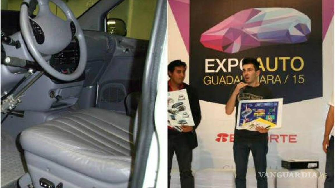 Estudiante mexicano diseña auto futurista para discapacitados