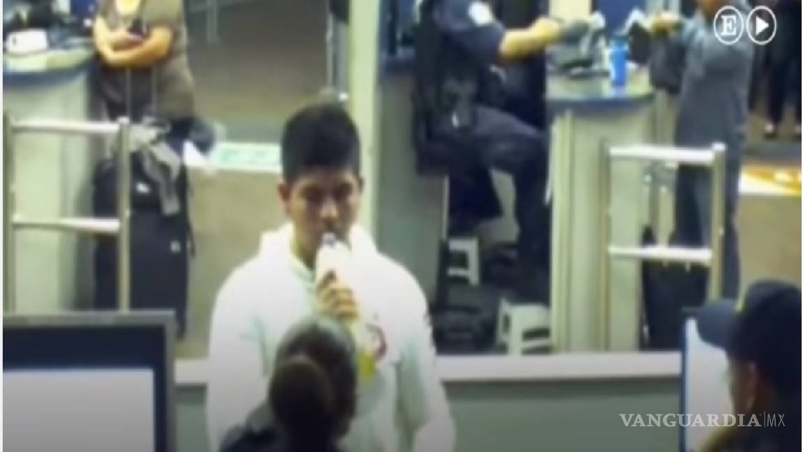 Video arroja luz sobre muerte del joven mexicano que tomó metanfetamina líquida en aduana
