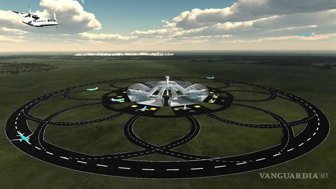 En el futuro los aeropuertos tendrán pistas de aterrizaje circulares