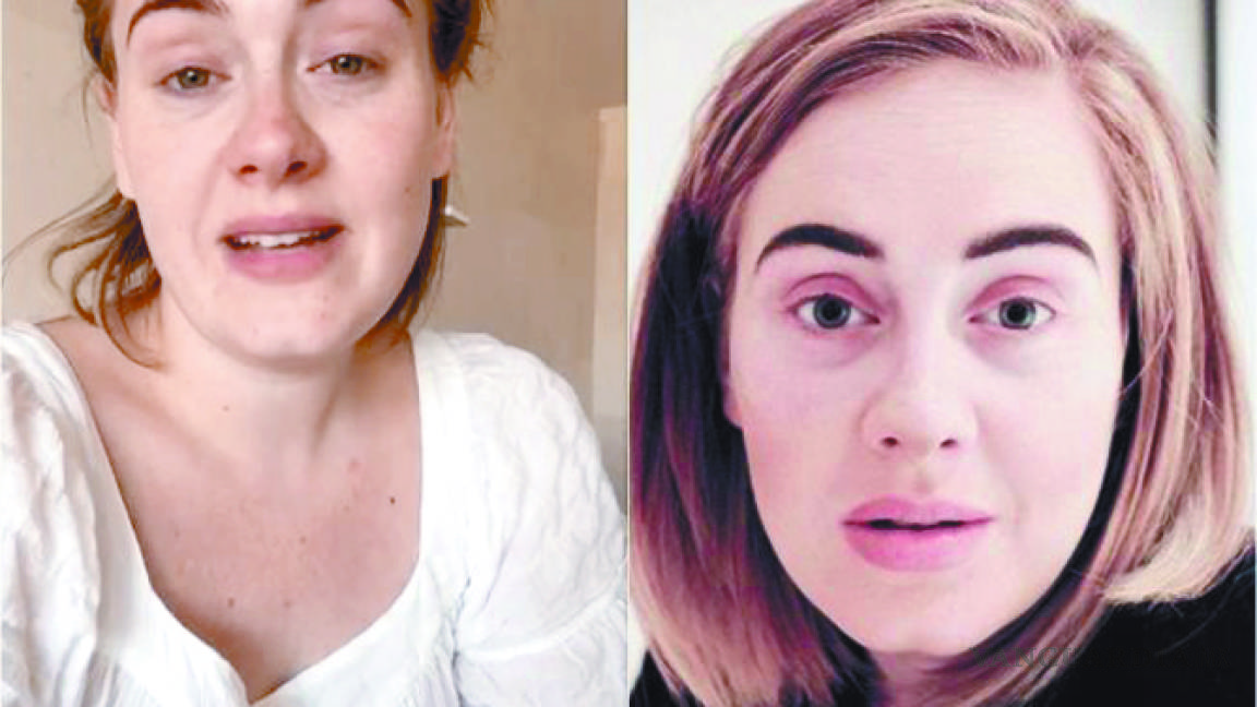 Así se ve Adele sin maquillaje