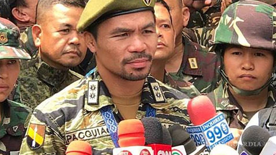 Manny Pacquiao hará frente al yihadismo