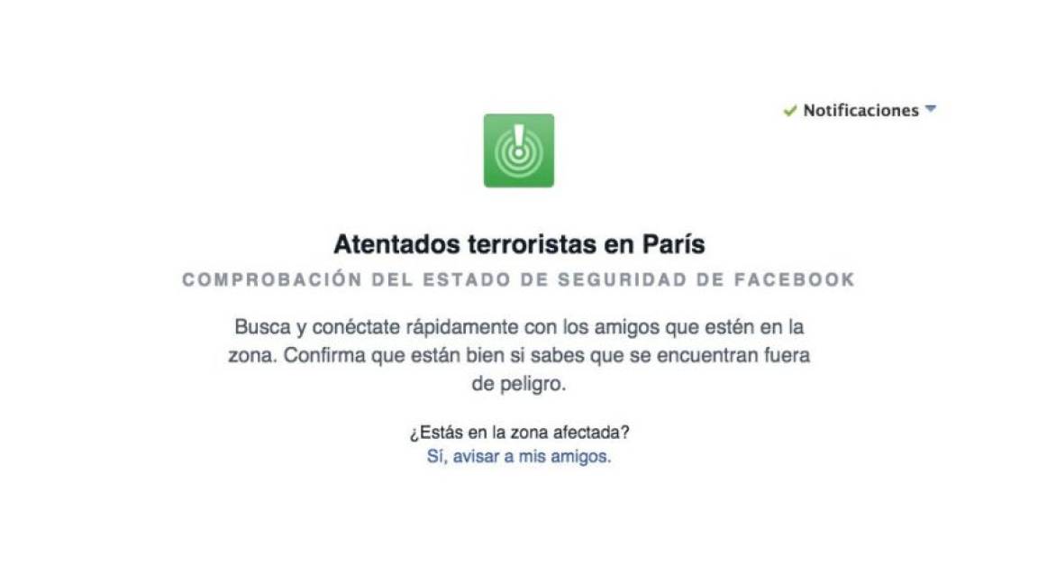 Facebook activa botón “Estoy bien” tras atentados en París