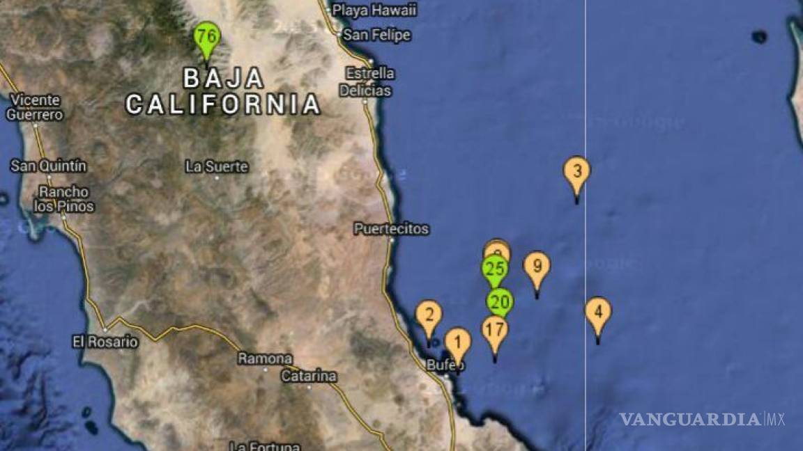 40 sismos sacuden Baja California