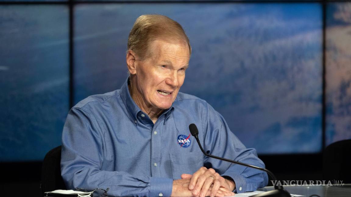 $!Bill Nelson administrador, de la NASA durante una conferencia de prensa celebrada antes del lanzamiento de Crew-4 en el Centro Espacial Kennedy.