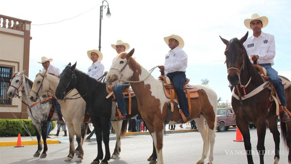 Entra operación la Policía Montada en Sabinas, Coahuila