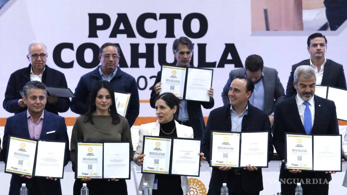 Firman Pacto Coahuila 2024 para impulsar productividad y estabilidad laboral