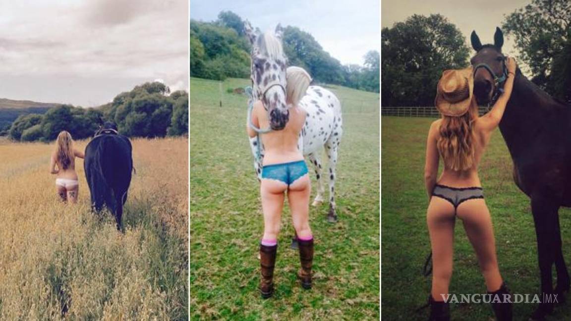 Mujeres posan desnudas junto a sus caballos, ¿por qué?
