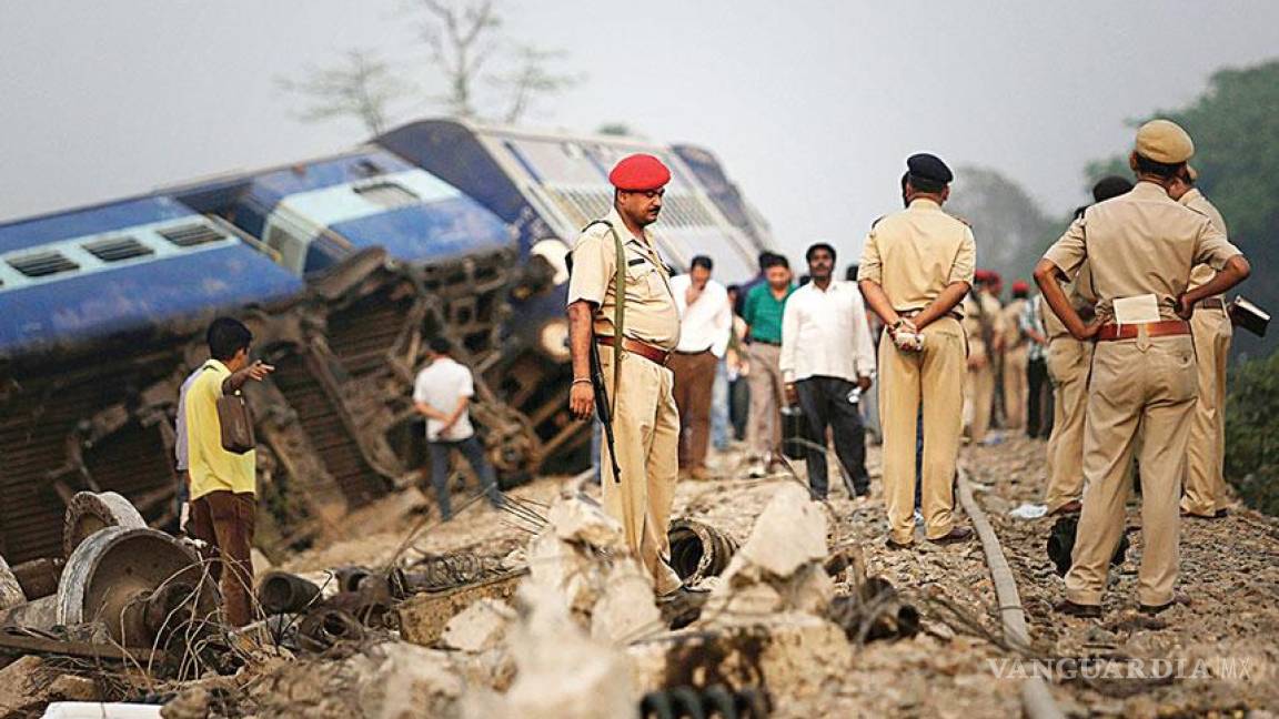 Descarrila tren en India, hay 50 heridos