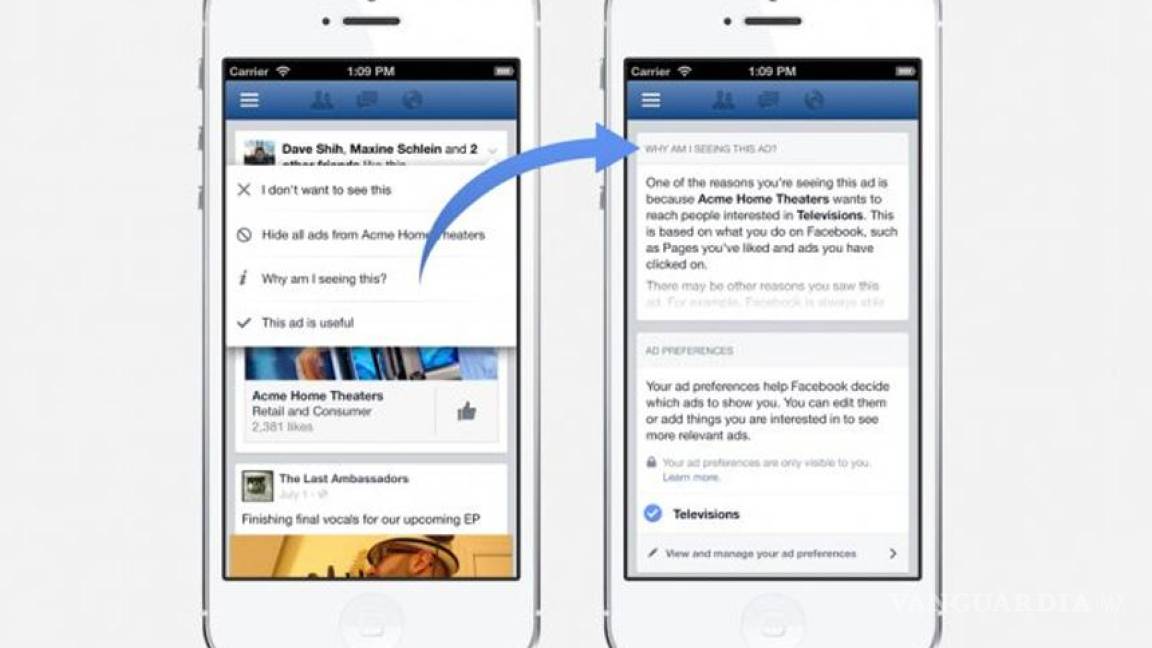 Facebook permitirá a usuarios modificar sus &quot;expedientes&quot;