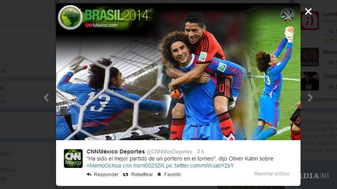 El México vs Brasil generó 8.6 millones de tuits