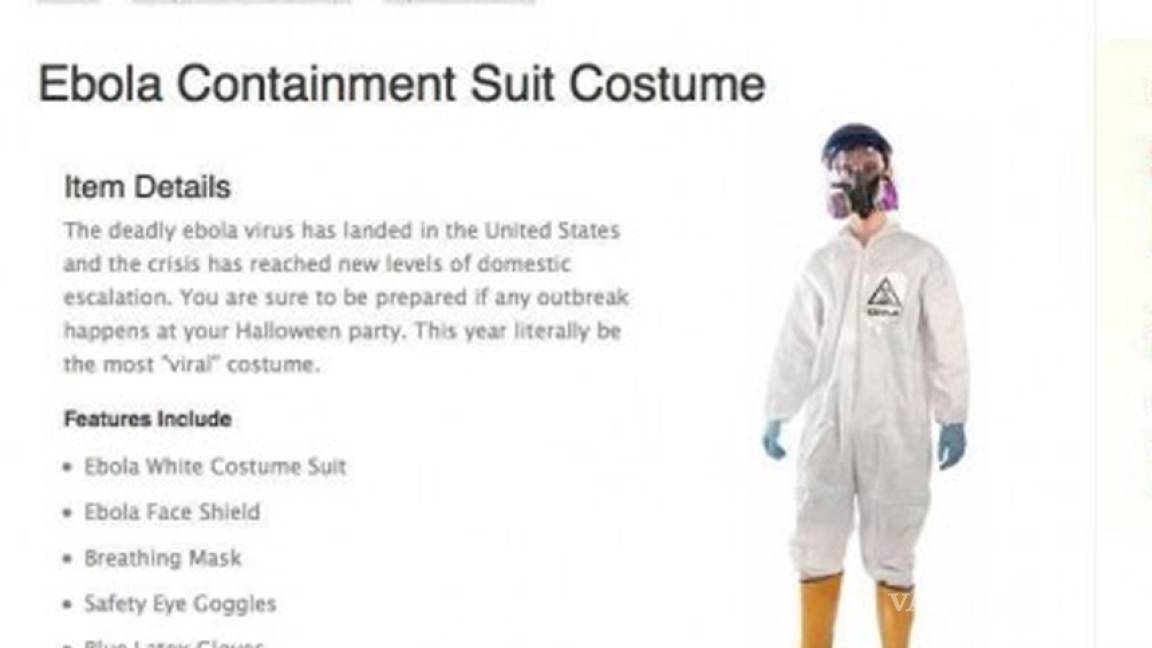 Disfraces para Halloween del ébola generan indignación