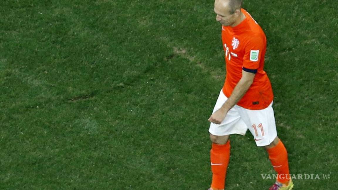 Hijo de Robben llora la eliminación de Holanda