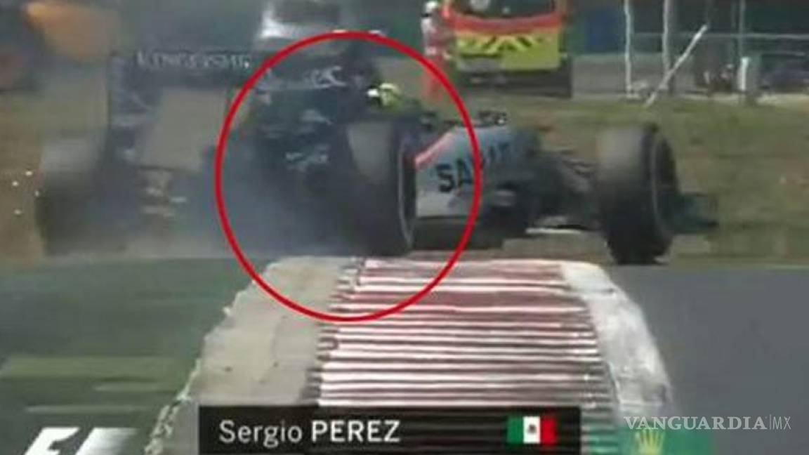 Checo Pérez sufre espectacular accidente en GP de Hungría y sale ileso