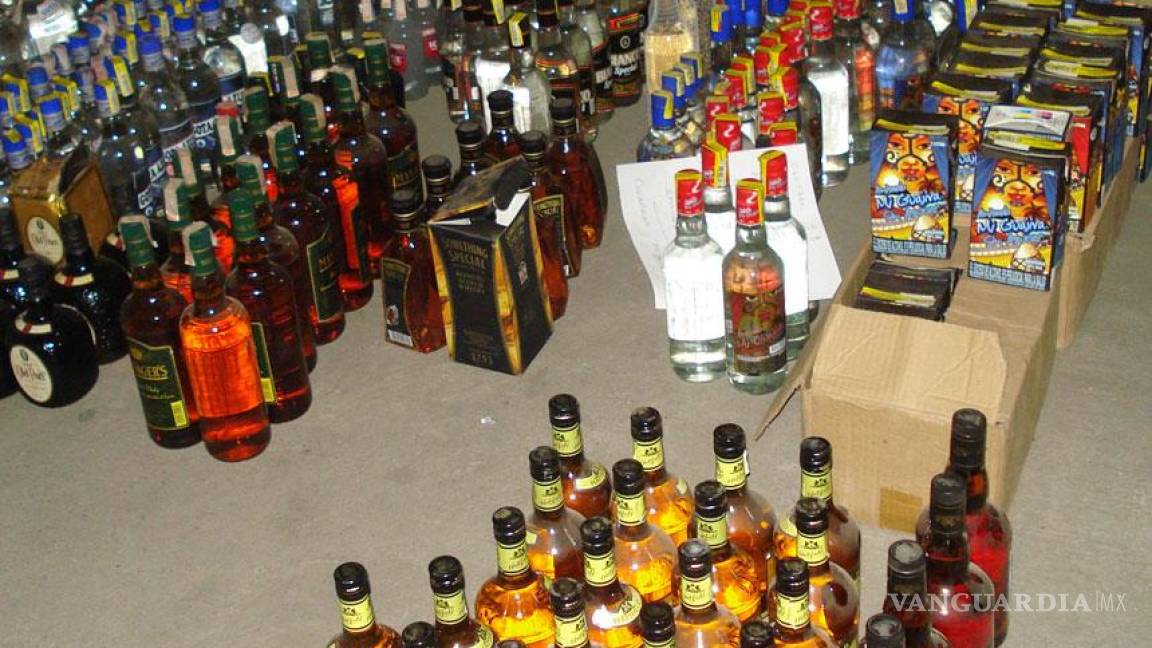Aseguran contrabando de whisky y cigarros en Allende