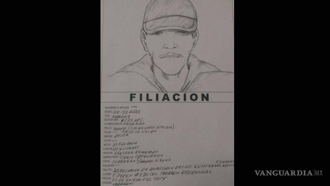 Difunden retrato hablado de supuesto asesino en Torreón
