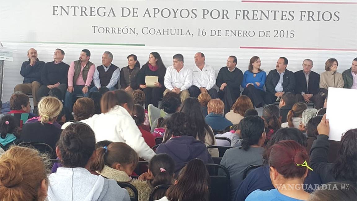 Inicia en Torreón programa de apoyo por frentes fríos