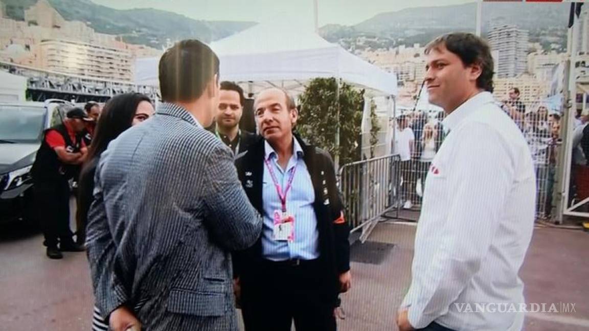 Captan a Felipe Calderón en el GP de Mónaco